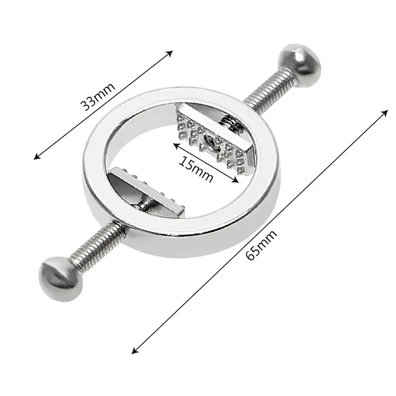 Stainless Steel Adjustable Nipple Clips Erotic Goods Nipple Stimulation Breast Bondage Restraint Fetish Bdsm Sex Toy for Woman