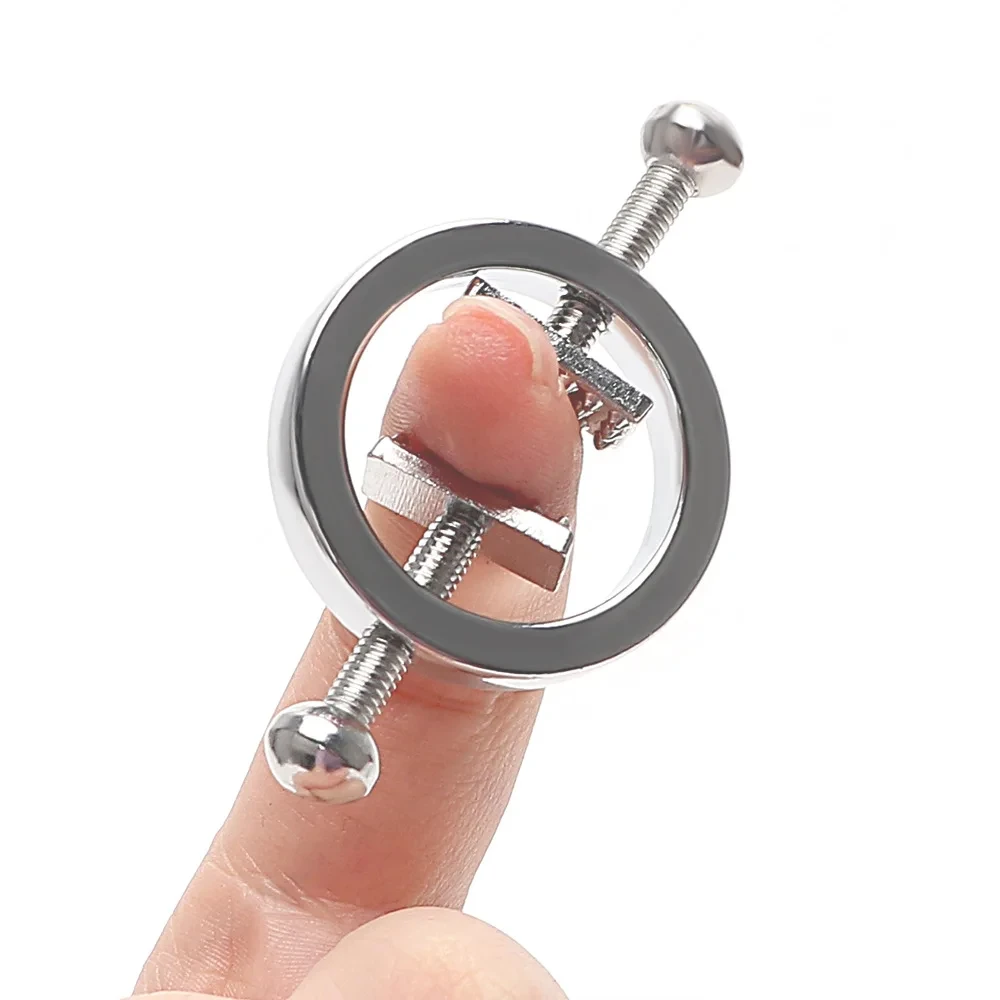 Stainless Steel Adjustable Nipple Clips Erotic Goods Nipple Stimulation Breast Bondage Restraint Fetish Bdsm Sex Toy for Woman