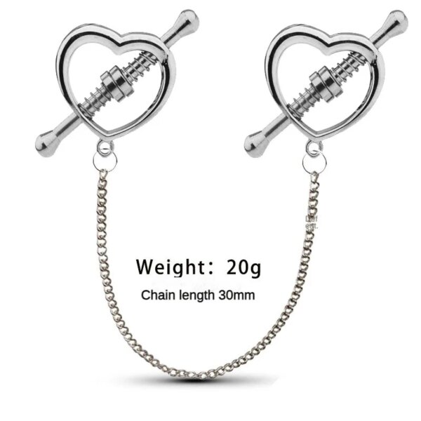 Stainless Steel Adjustable Nipple Clips Erotic Goods Nipple Stimulation Breast Bondage Restraint Fetish Bdsm Sex Toy for Woman - Image 2