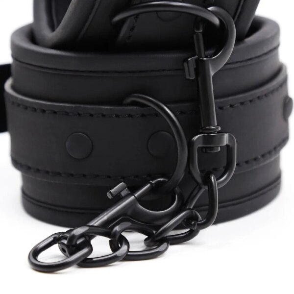Thierry Adjustable Erotic PU Leather Handcuffs Wrist Ankle Cuffs Bondage Restraints Adult Games BDSM Sex Toys Exotic Accessories - Image 6