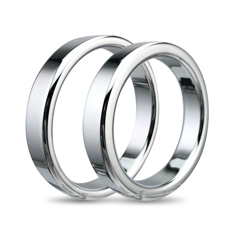 6 sizes Stainless Steel Male Penis Ring Ball Scrotum Stretcher Ejaculation Delay Metal Cock Rings BDSM Sex Toys For Men Cockring