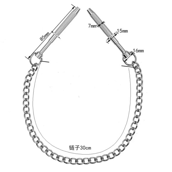 Stainless Steel Nipple Milk Clips with Metal Chain Breast Labia Clip Sex Slaves Nipple Clamps Bdsm Bondage Sex Toys For Couples - Image 3