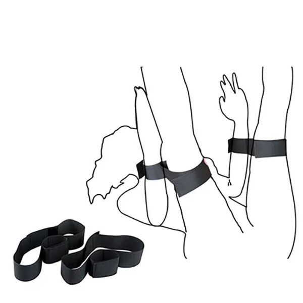 Adult Couples Erotic BDSM Bondage Restraints Slave Wrists & Ankle Cuffs No Vibrator Sex Toys For Women Men Accessories Sex Shop - Image 3