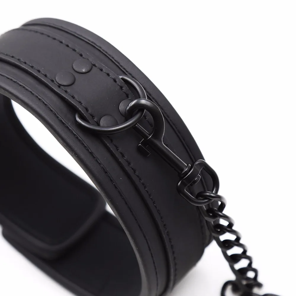 Thierry PU Leather SM Products Wrist Cuffs & Ankle Cuffs & Neck Collar Set, BDSM Bondage Sex Toys, Hancuffs Cosplay Accessories Thierry PU Leather SM Products Wrist Cuffs & Ankle Cuffs & Neck Collar Set, BDSM Bondage Sex Toys, Hancuffs Cosplay Accessories