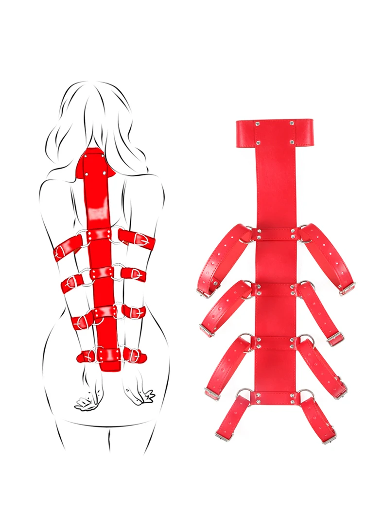 Behind Back BDSM Bondage Restraints Slave Armbinder Fetish Harness Erotic Sex Belt Erotic Products For Adult SM Games Behind Back BDSM Bondage Restraints Slave Armbinder Fetish Harness Erotic Sex Belt Erotic Products For Adult SM Games