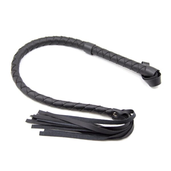 Black Bdsm PU Leather Whip Bdsm Spanking Flogger Tassel Horse Whip Bondage Restraints Sex Toys For Women Couples Adult Games - Image 3