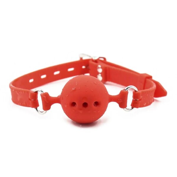 3 Sizes Soft Safety Silicone Open Mouth Gag Ball Bdsm Bondage Slave Ball Gag Erotic Sex Toys For Woman Couples Adult Sex Games - Image 4