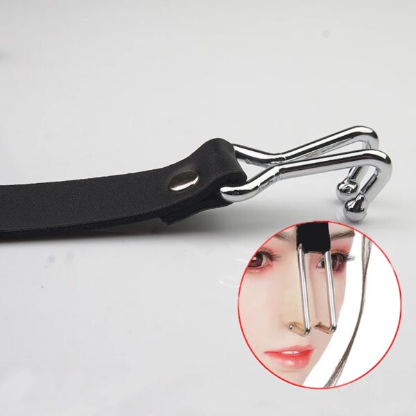 Stainless Steel Spider Ring Gag BDSM Bondage,Nose & Mouth Hook Spreader Leather Head Harness ,Sex Toys For Couples Restraints - Image 6