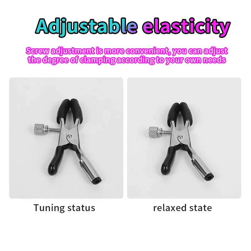 Electric Shock Nipple Clamps Breast Massager Stimulator BDSM Toys Bondage Clitoris Labia Clamp Slave Sex Toys Women Adult Games