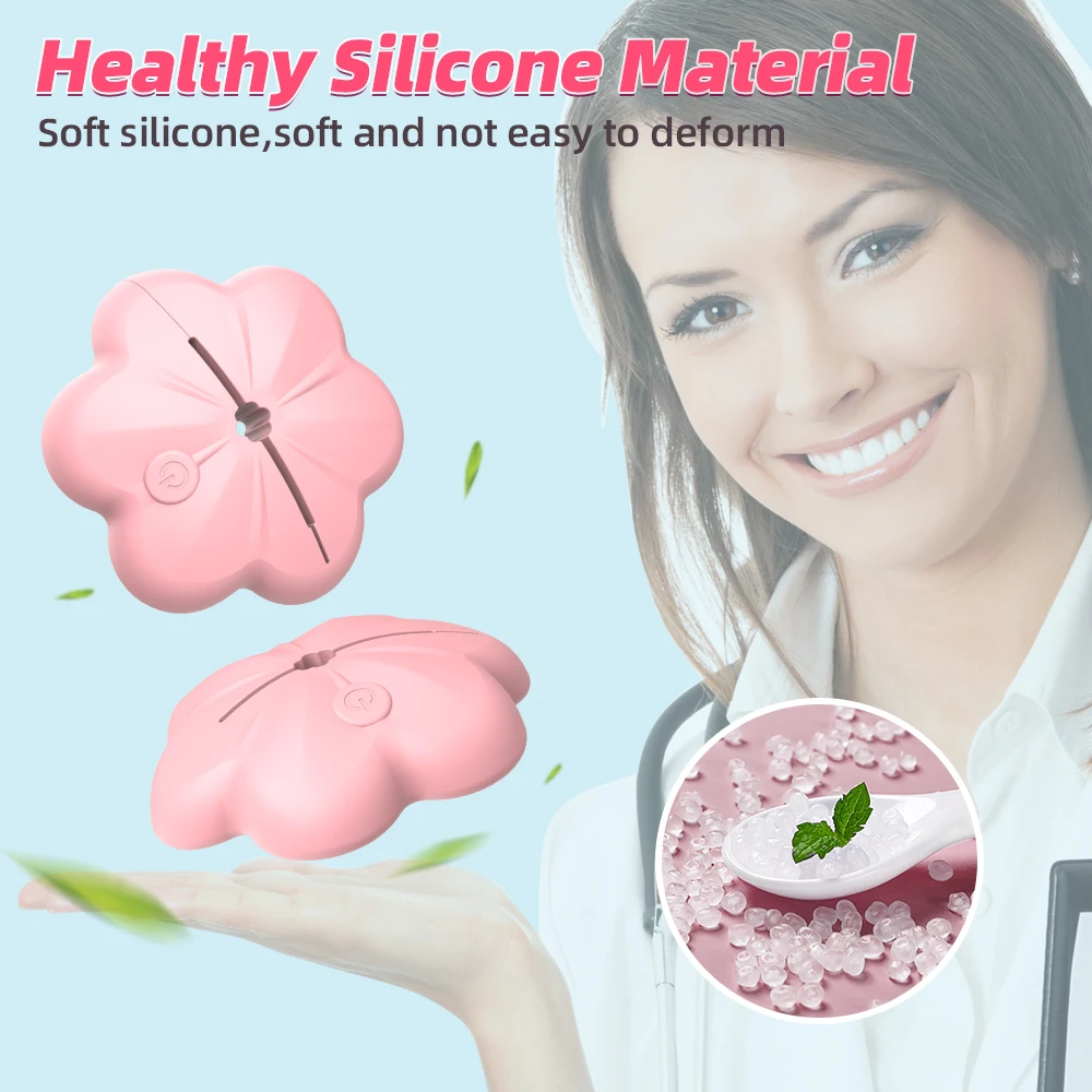 Rose Nipple Clamps Vibrator Female Wearable Adjustable Remote Control Nipples Stimulator BDSM Sex Pleasure Adult Toys for Women