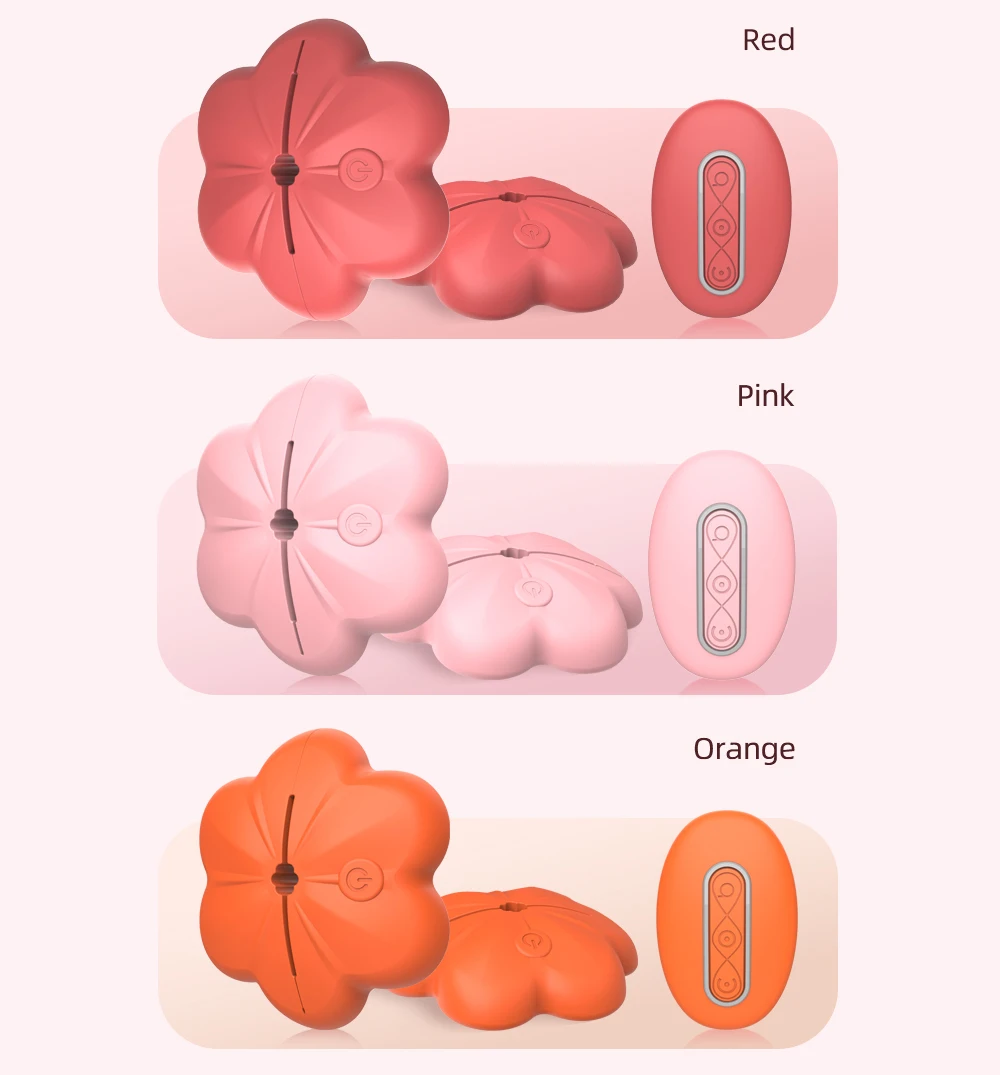 Rose Nipple Clamps Vibrator Female Wearable Adjustable Remote Control Nipples Stimulator BDSM Sex Pleasure Adult Toys for Women
