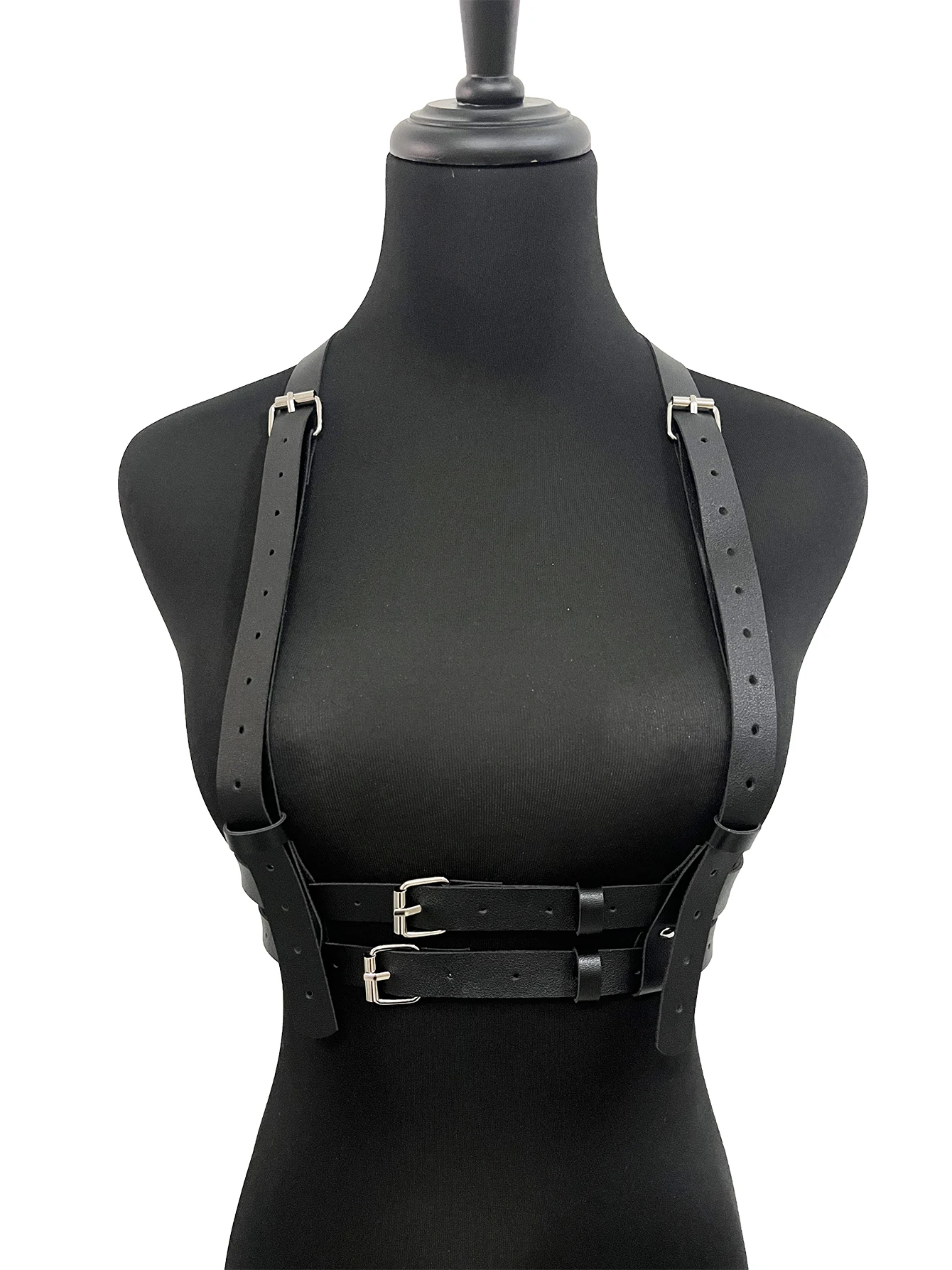 Women Bondage Body Harness Lingerie Goth Crop Tops Leather Bra Cage BDSM Collar Body Harness Belt Chain Slave Breasts Sex Toys Women Bondage Body Harness Lingerie Goth Crop Tops Leather Bra Cage BDSM Collar Body Harness Belt Chain Slave Breasts Sex Toys