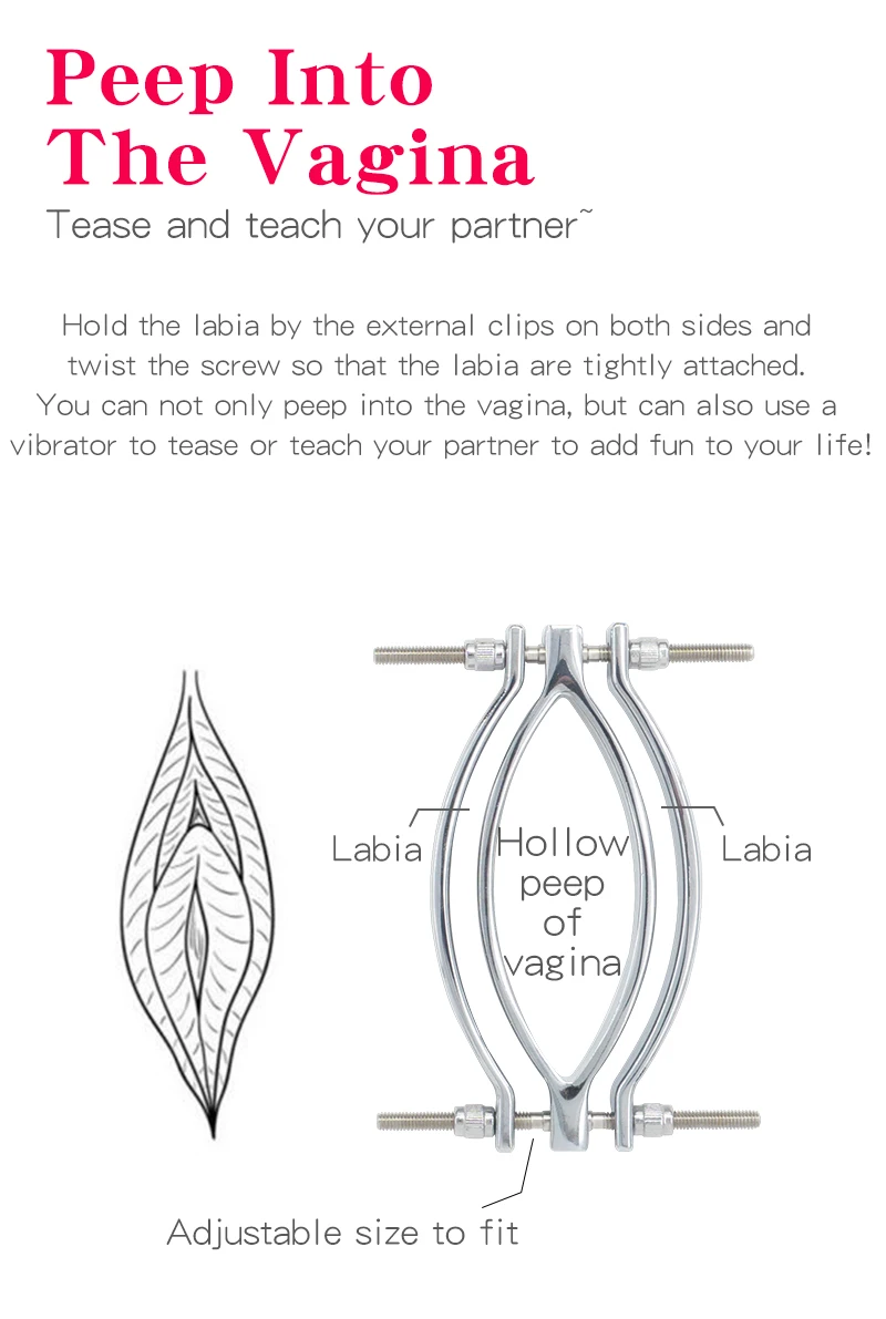 Labia Spreader Strap with Clamp Clip Onto Clitoris Spread Pussy Open Vagina Stimulator BDSM Bondage Nipple Sucker Sex Toys Slave Labia Spreader Strap with Clamp Clip Onto Clitoris Spread Pussy Open Vagina Stimulator BDSM Bondage Nipple Sucker Sex Toys Slave