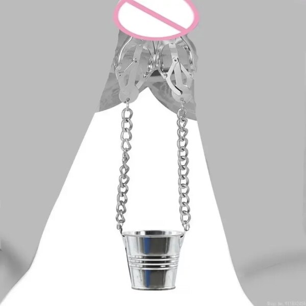 Labia Spreader Strap with Clamp Clip Onto Clitoris Spread Pussy Open Vagina Stimulator BDSM Bondage Nipple Sucker Sex Toys Slave - Image 6