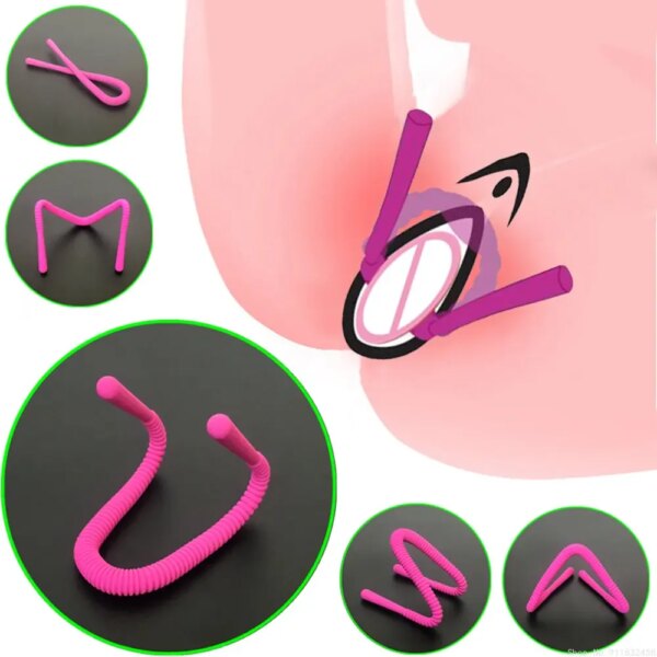 Labia Spreader Strap with Clamp Clip Onto Clitoris Spread Pussy Open Vagina Stimulator BDSM Bondage Nipple Sucker Sex Toys Slave - Image 4