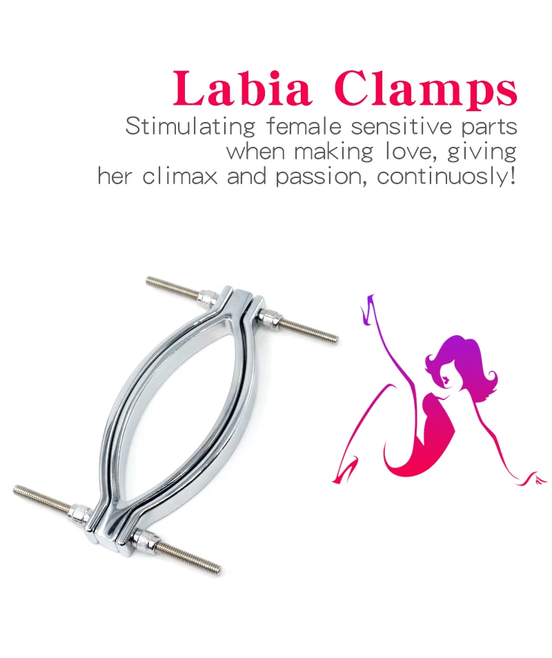 Labia Spreader Strap with Clamp Clip Onto Clitoris Spread Pussy Open Vagina Stimulator BDSM Bondage Nipple Sucker Sex Toys Slave Labia Spreader Strap with Clamp Clip Onto Clitoris Spread Pussy Open Vagina Stimulator BDSM Bondage Nipple Sucker Sex Toys Slave