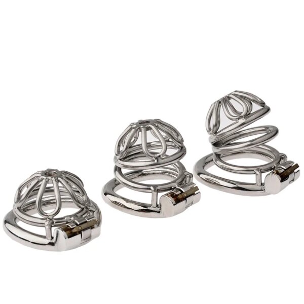 Latest Design Stainless Steel Male Chastity Device Cock Cage with Arc Penis Ring Sex Toys for Men Urethral Lock Adult Game Toy - Image 5