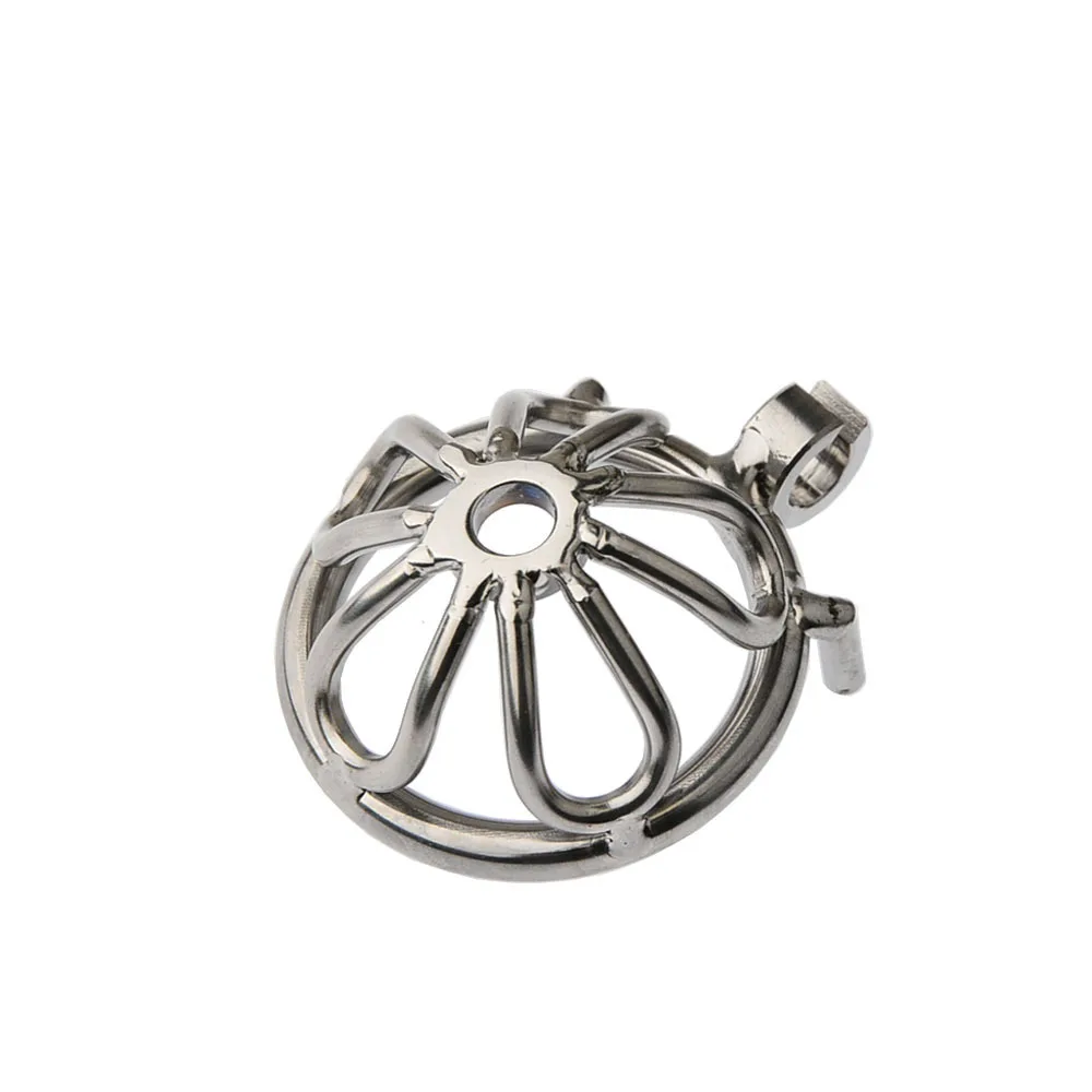 Latest Design Stainless Steel Male Chastity Device Cock Cage with Arc Penis Ring Sex Toys for Men Urethral Lock Adult Game Toy