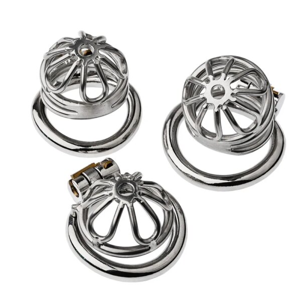 Latest Design Stainless Steel Male Chastity Device Cock Cage with Arc Penis Ring Sex Toys for Men Urethral Lock Adult Game Toy - Image 6