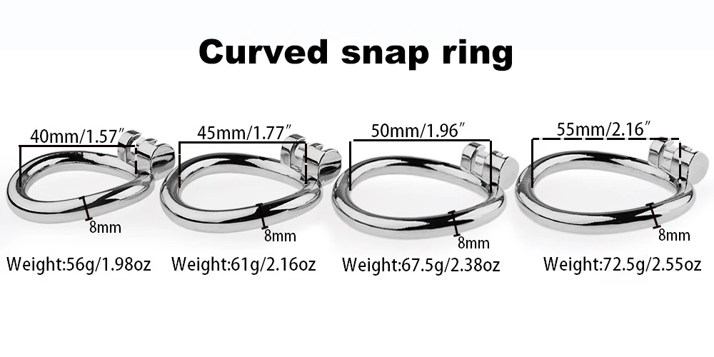 Latest Design Stainless Steel Male Chastity Device Cock Cage with Arc Penis Ring Sex Toys for Men Urethral Lock Adult Game Toy
