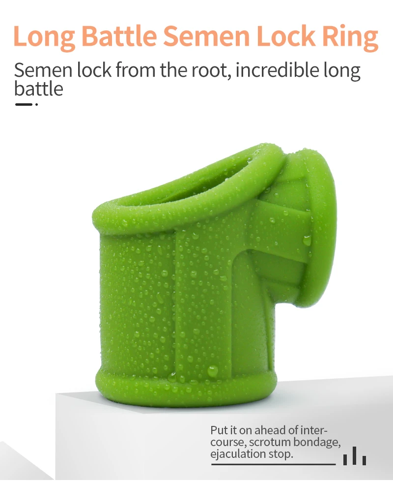 Super Soft Silicone Penis Ring Delay Ejaculation Ball Scrotum Stretcher Triple Cockring Testicle Semen Lock BDSM Sex Toy for Men
