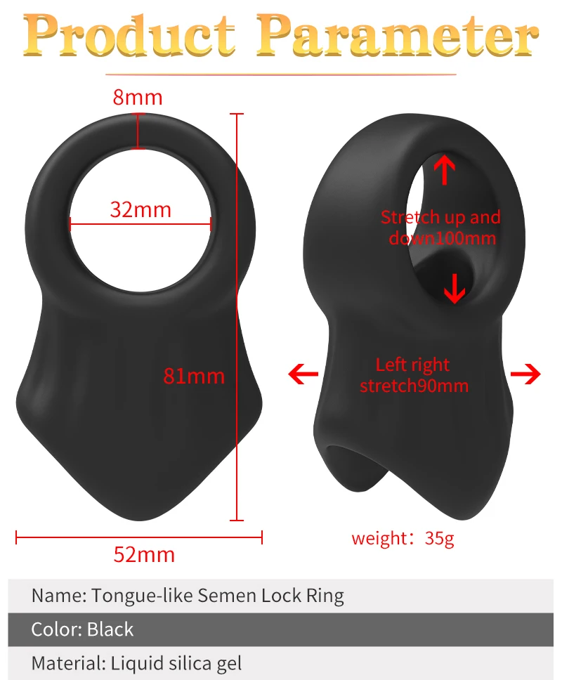 Super Soft Silicone Penis Ring Delay Ejaculation Ball Scrotum Stretcher Triple Cockring Testicle Semen Lock BDSM Sex Toy for Men