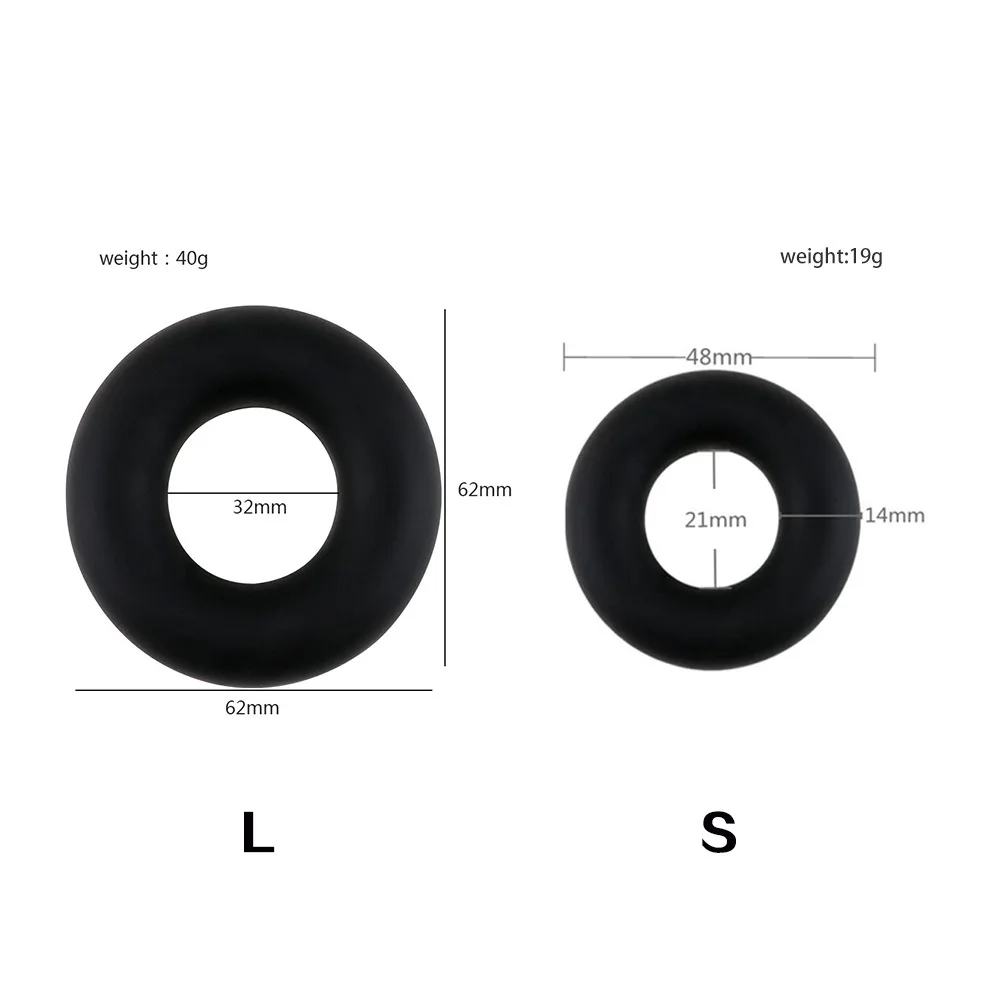 Super Soft Silicone Penis Ring Delay Ejaculation Ball Scrotum Stretcher Triple Cockring Testicle Semen Lock BDSM Sex Toy for Men