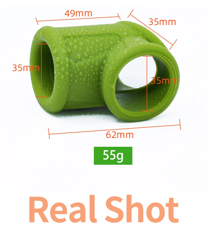 Super Soft Silicone Penis Ring Delay Ejaculation Ball Scrotum Stretcher Triple Cockring Testicle Semen Lock BDSM Sex Toy for Men