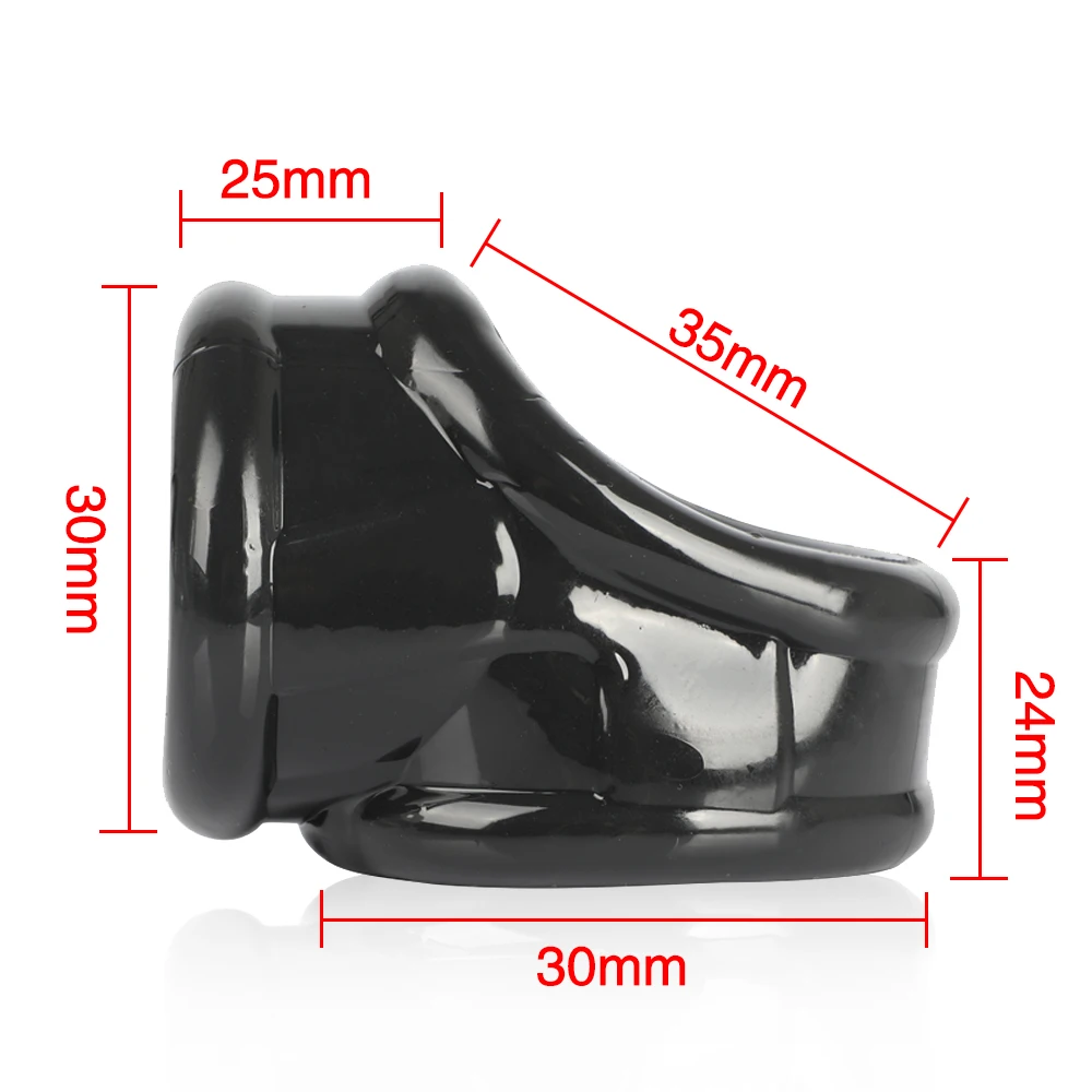 Super Soft Silicone Penis Ring Delay Ejaculation Ball Scrotum Stretcher Triple Cockring Testicle Semen Lock BDSM Sex Toy for Men