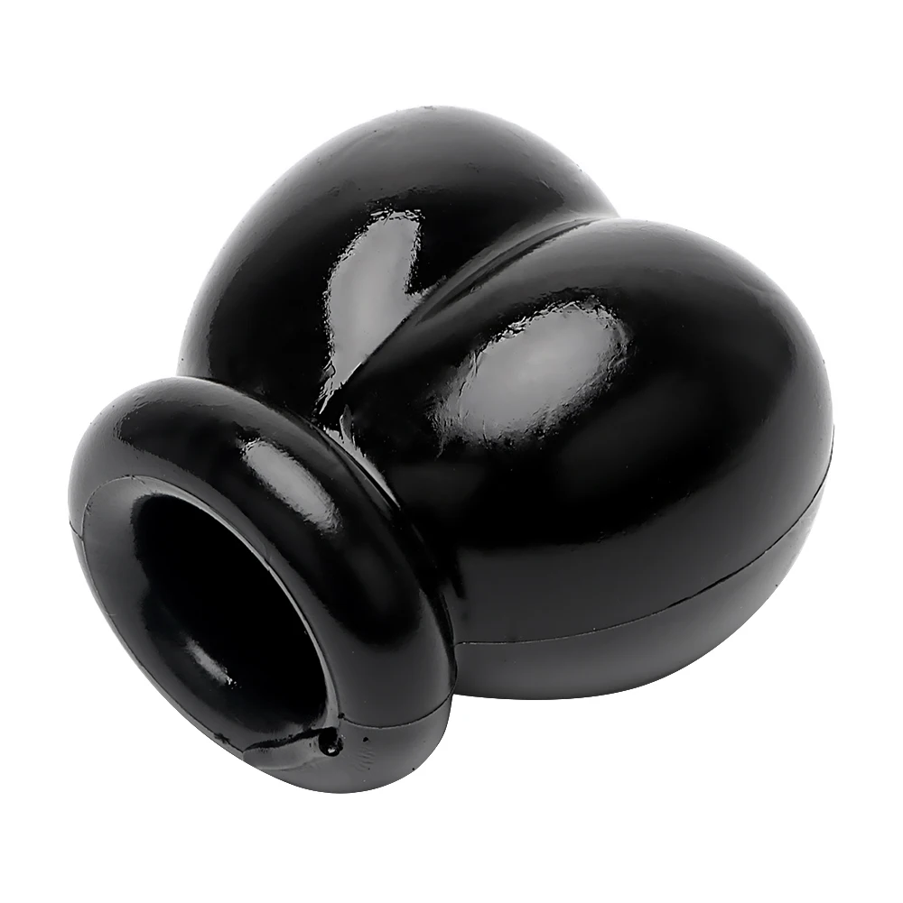 Super Soft Silicone Penis Ring Delay Ejaculation Ball Scrotum Stretcher Triple Cockring Testicle Semen Lock BDSM Sex Toy for Men