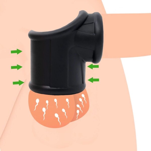 Super Soft Silicone Penis Ring Delay Ejaculation Ball Scrotum Stretcher Triple Cockring Testicle Semen Lock BDSM Sex Toy for Men - Image 4
