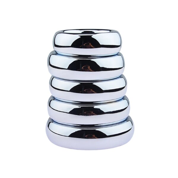 6 Size Metal Cock Ring Sex-Toys For Men Penis bondage lock Delay Ejaculation Penis Rings Weight Cockring Sex Toys For Adults 18 - Image 6