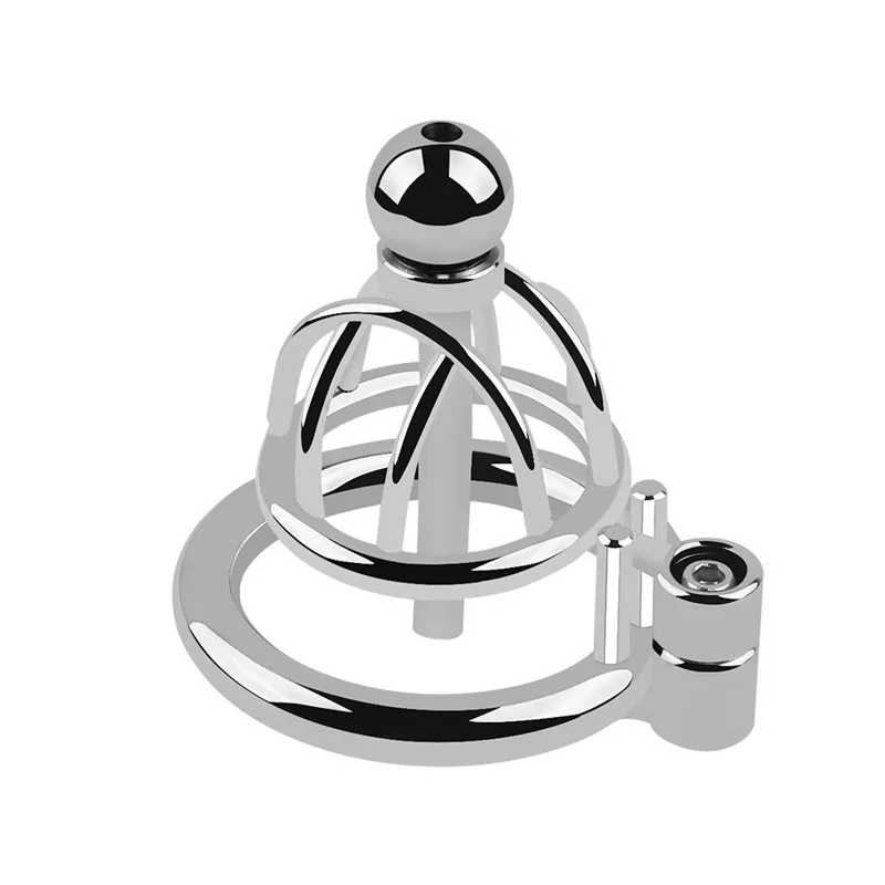 Small Penis Lock Cock Cage Male Chastity Urethral Catheter Penis Ring Chastity Device BDSM Sex Toys Bondage CB6000 Drop Shipping