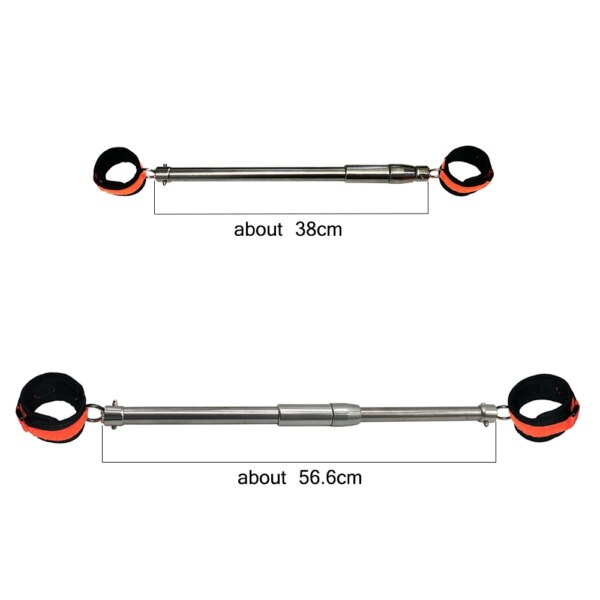 Stainless Steel Open Leg Rod for Sex Slave Cosplay Anklecuff Open Leg Restraint BDSM Bondage Adjustable Sex Toy - Image 6