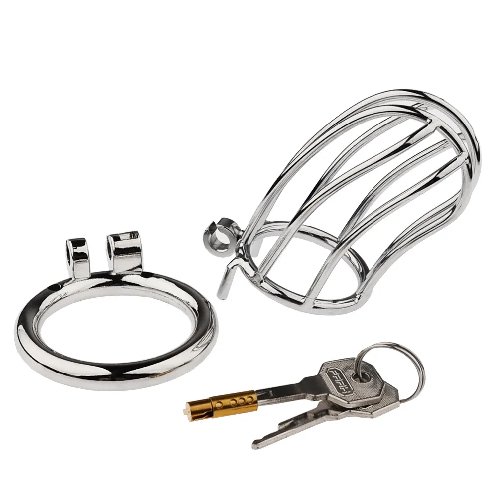 Male Chastity Device Metal Cock Cage Erotic Urethral Lock Sex Toys For Men Gay Bondage Belt Penis Ring Alternative Adult Toy