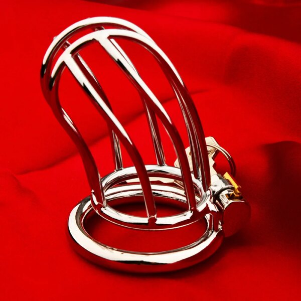 Male Chastity Device Metal Cock Cage Erotic Urethral Lock Sex Toys For Men Gay Bondage Belt Penis Ring Alternative Adult Toy - Image 5