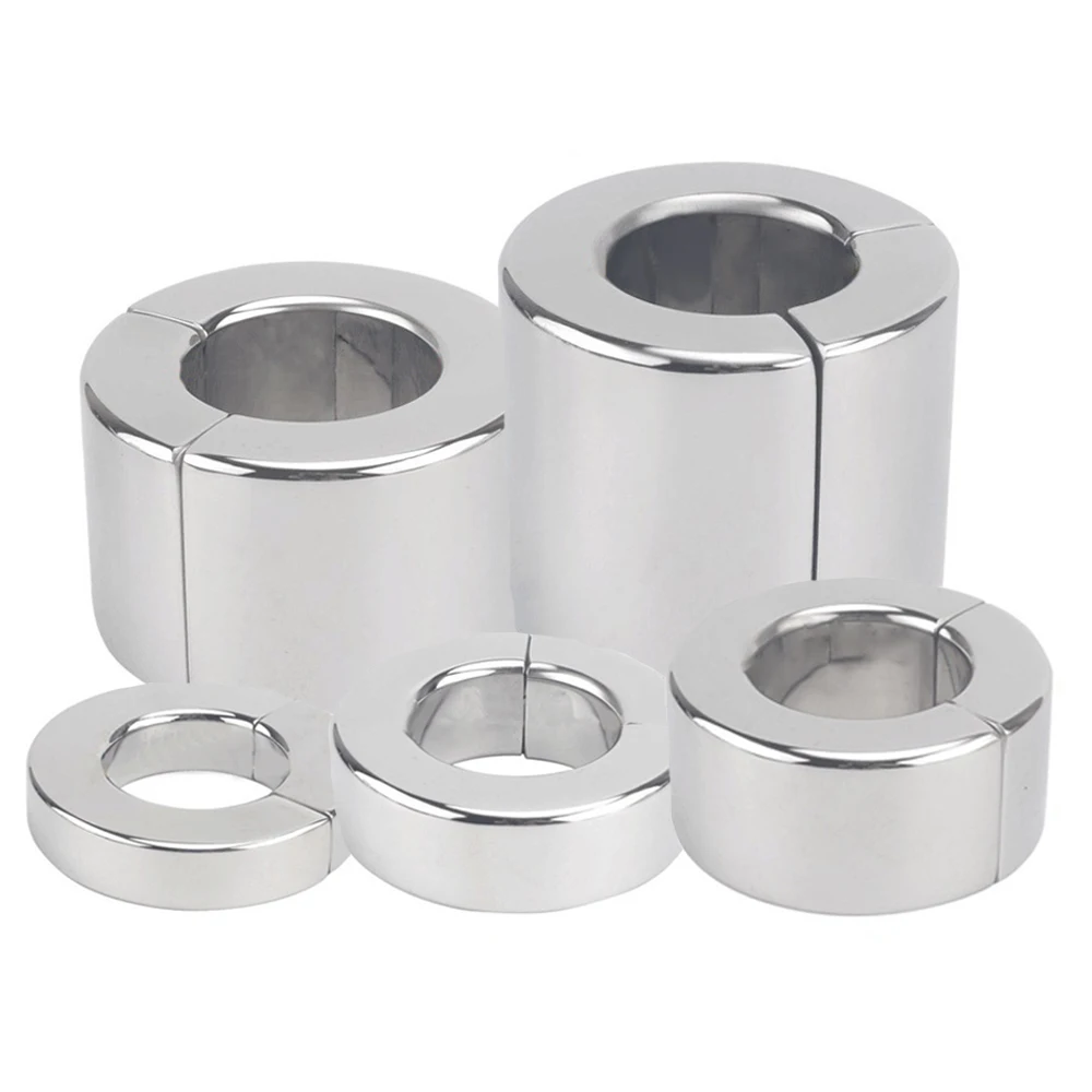 Stainless Steel Ball Stretcher Scrotum Pendant Heavy Magnetic Penis Lock Cock Ring Bondage Metal Erection Male Delay Sex Toy Man Stainless Steel Ball Stretcher Scrotum Pendant Heavy Magnetic Penis Lock Cock Ring Bondage Metal Erection Male Delay Sex Toy Man
