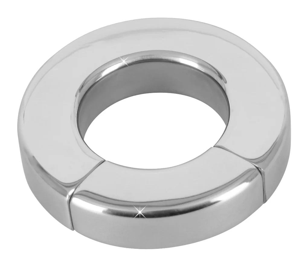 Stainless Steel Ball Stretcher Scrotum Pendant Heavy Magnetic Penis Lock Cock Ring Bondage Metal Erection Male Delay Sex Toy Man Stainless Steel Ball Stretcher Scrotum Pendant Heavy Magnetic Penis Lock Cock Ring Bondage Metal Erection Male Delay Sex Toy Man
