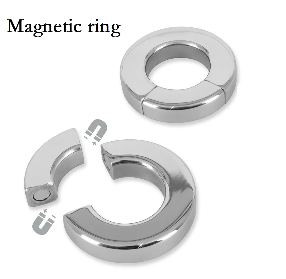 Stainless Steel Ball Stretcher Scrotum Pendant Heavy Magnetic Penis Lock Cock Ring Bondage Metal Erection Male Delay Sex Toy Man Stainless Steel Ball Stretcher Scrotum Pendant Heavy Magnetic Penis Lock Cock Ring Bondage Metal Erection Male Delay Sex Toy Man
