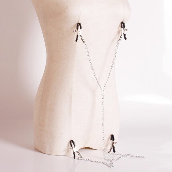 SM Couple Games Bondage Woman Clitoral Nipple Stimulation Clamps Bdsm Fetish Slave Role Play Exotic Intimate Erotics Accessories - Image 5