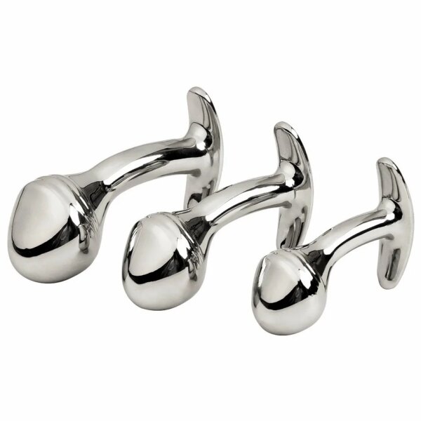 Small Medium Large Anal Beads Butt Plug Set Fake Dildo Metal Anal Plug Wearable Insert Sex Toy For Male Female - Image 3
