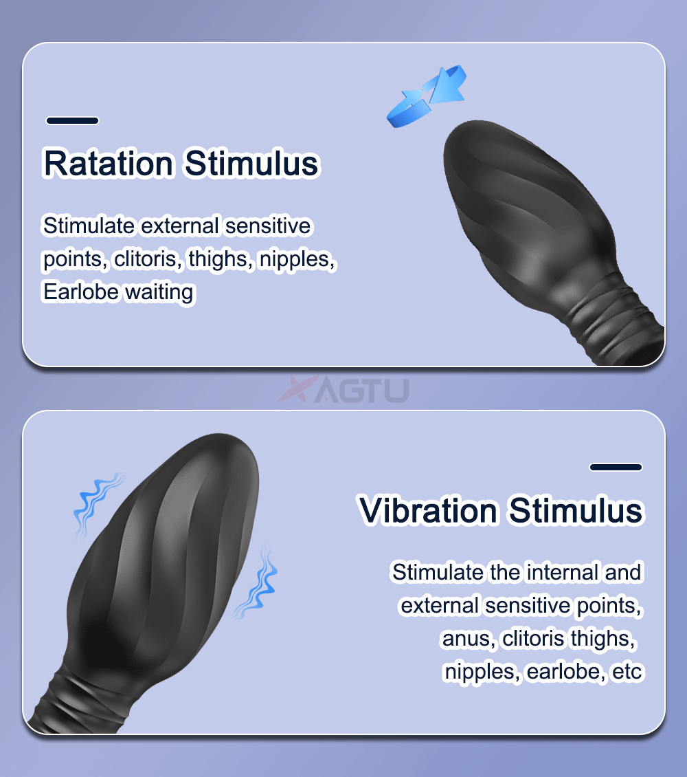 APP Control Prostate Massager Vibrator Male Rotation Ass Anal Plug Wireless Remote Butt Plug Vibrating Adult Sex Toys for Woman