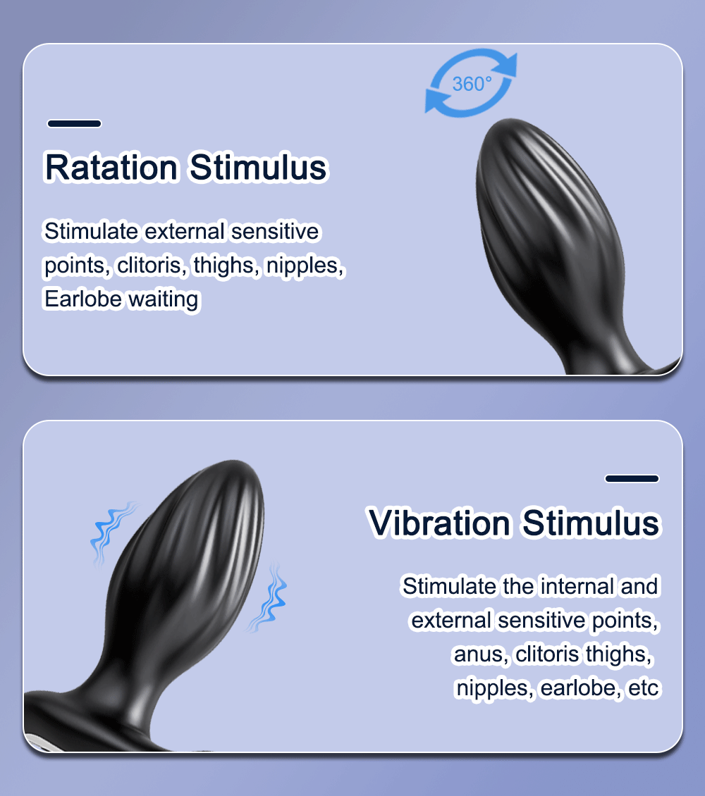 APP Control Prostate Massager Vibrator Male Rotation Ass Anal Plug Wireless Remote Butt Plug Vibrating Adult Sex Toys for Woman