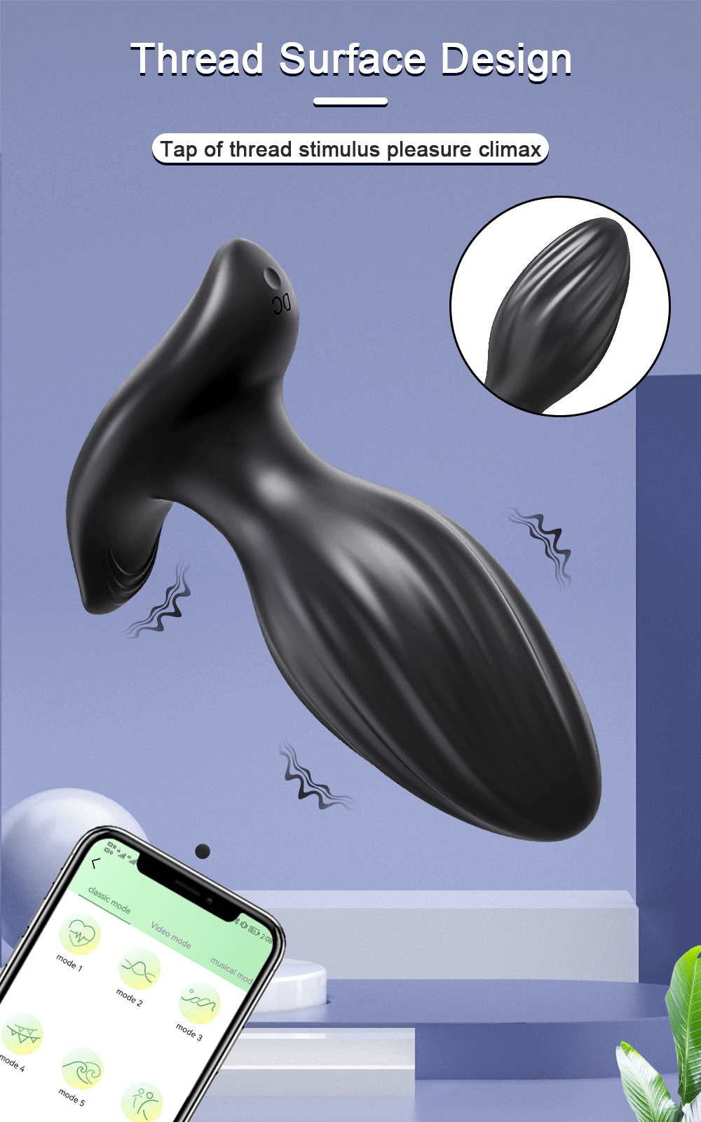 APP Control Prostate Massager Vibrator Male Rotation Ass Anal Plug Wireless Remote Butt Plug Vibrating Adult Sex Toys for Woman