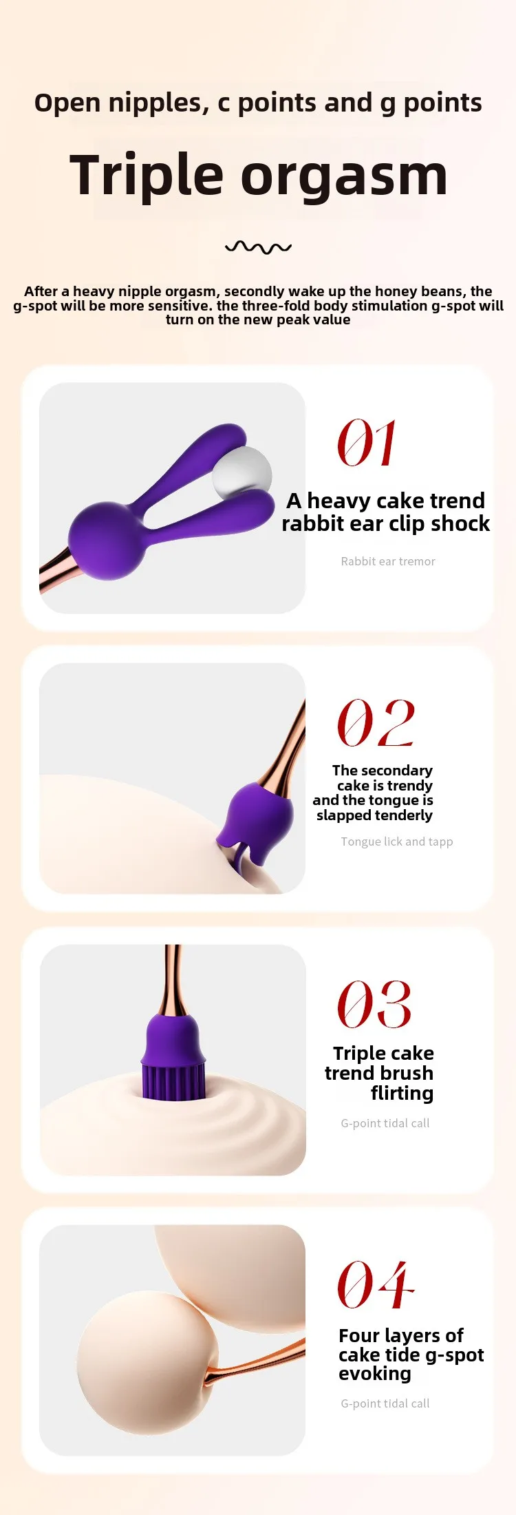 G-point Vibrator Used for Female Stimulate The Clitoris Vibrator Multi Frequency Ultrasonic Vibration Masturbation Female