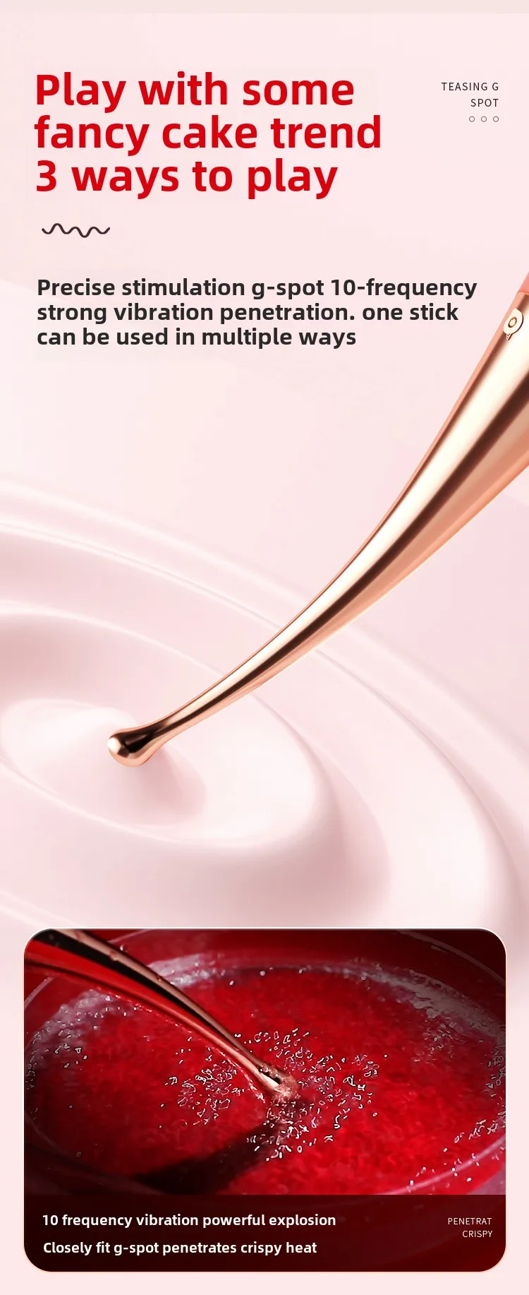 G-point Vibrator Used for Female Stimulate The Clitoris Vibrator Multi Frequency Ultrasonic Vibration Masturbation Female