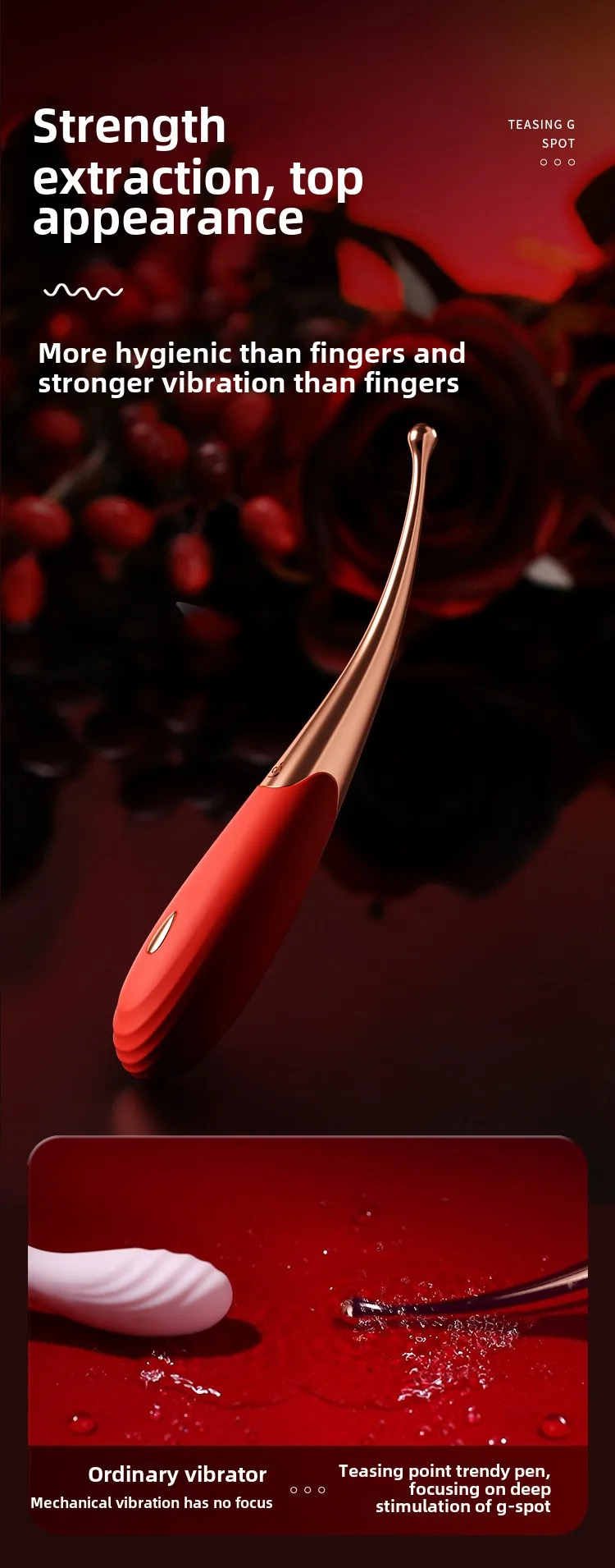 G-point Vibrator Used for Female Stimulate The Clitoris Vibrator Multi Frequency Ultrasonic Vibration Masturbation Female
