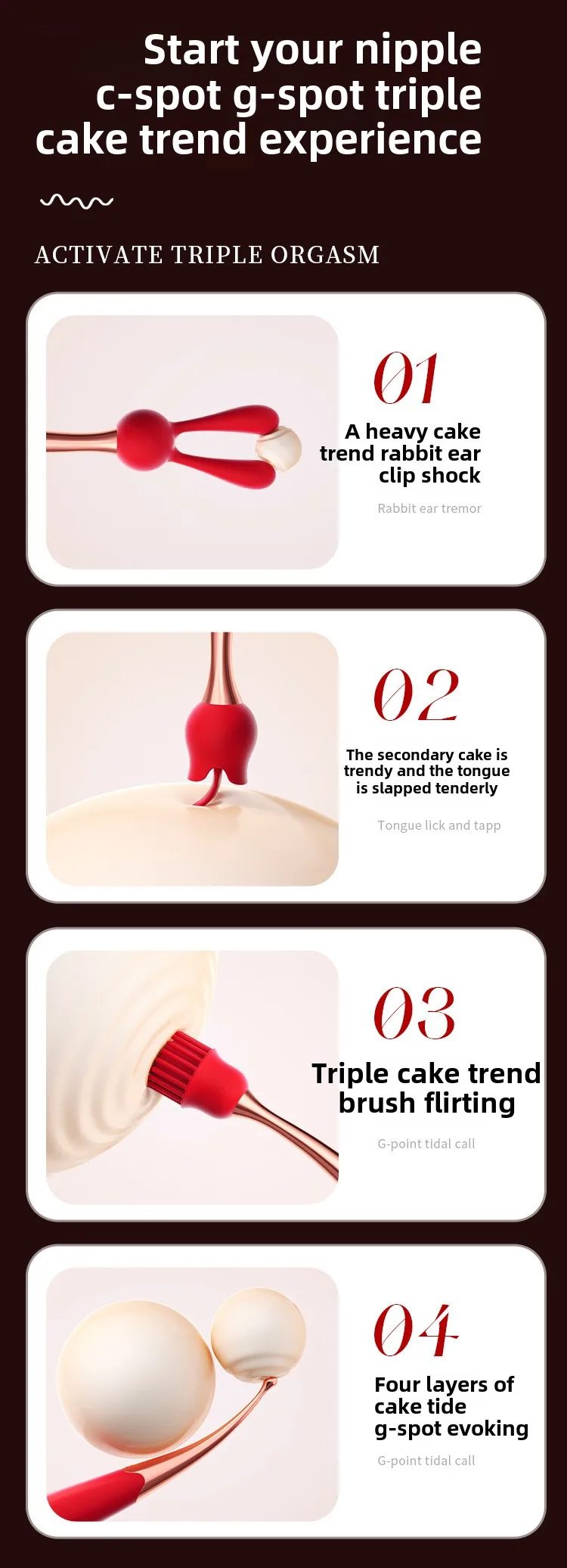 G-point Vibrator Used for Female Stimulate The Clitoris Vibrator Multi Frequency Ultrasonic Vibration Masturbation Female