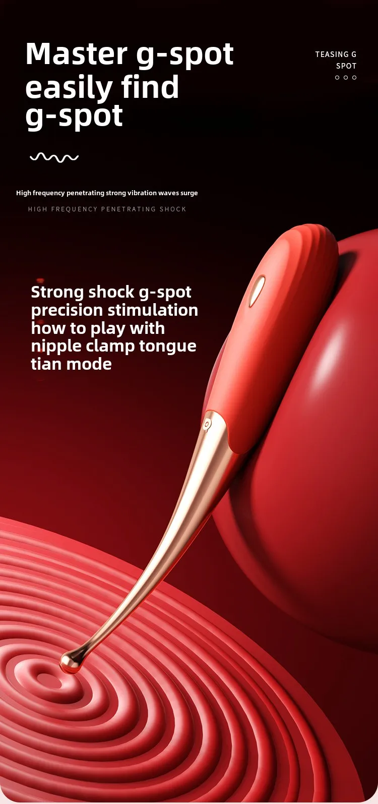 G-point Vibrator Used for Female Stimulate The Clitoris Vibrator Multi Frequency Ultrasonic Vibration Masturbation Female
