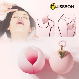 Jissbon Clitoral Vibrator Nipple Stimulator for Women Peach-shaped Bullet Vibrator  Massager Female Masturbation Adult Sex Toy